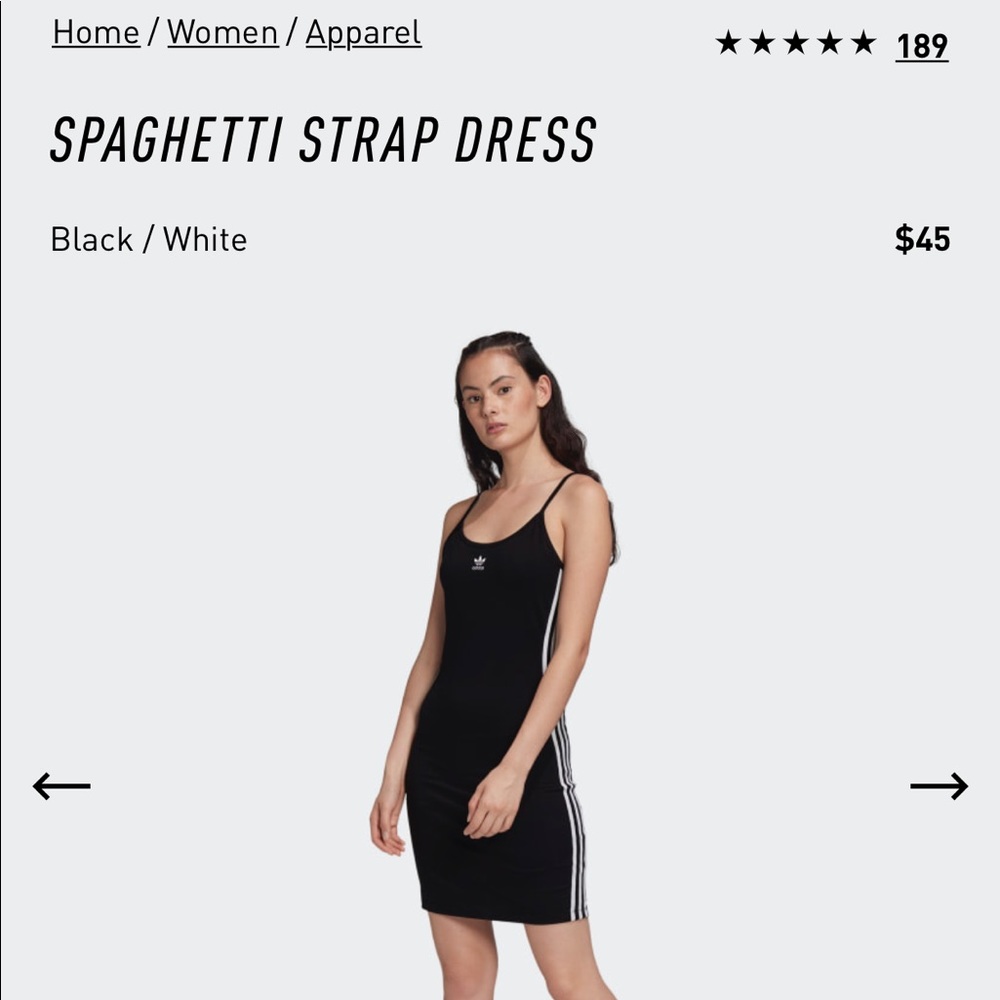 Adidas spaghetti strap dress